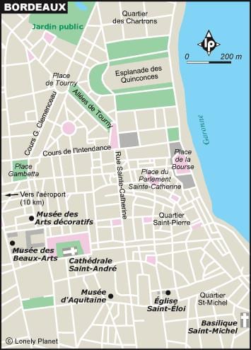 ನಕ್ಷೆ ಬೋರ್ಡೆಕ್ಸ್ ತೋಟದ
