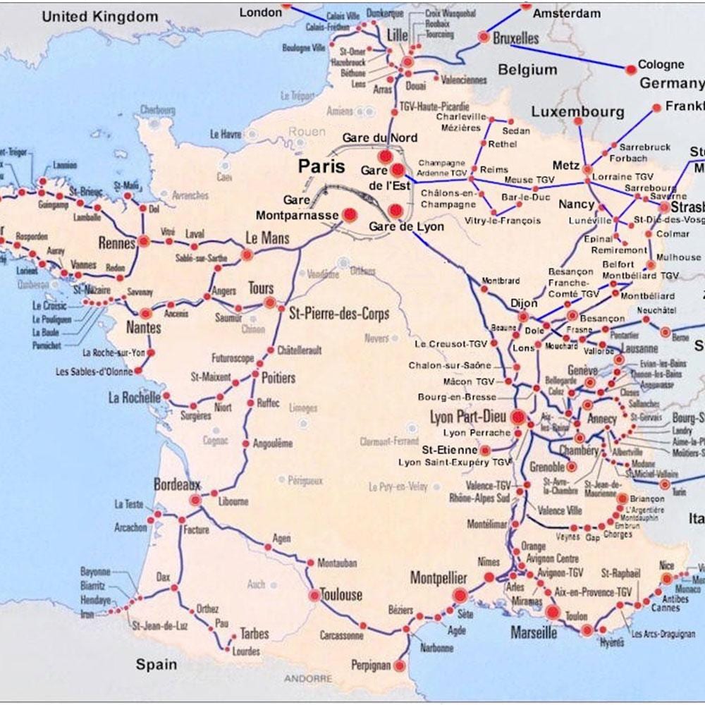 ಬೋರ್ಡೆಕ್ಸ್ ನಗರ ಟ್ರಾಮ್ ನಕ್ಷೆ